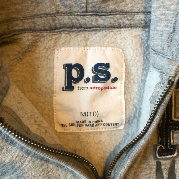 P.S. Aeropostale Zipper Hoodie Size Medium - Picture 4 of 5